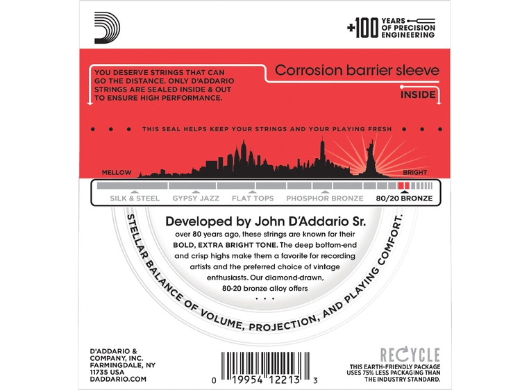 D'Addario EJ12 Bronze 80/20 (013-056) 